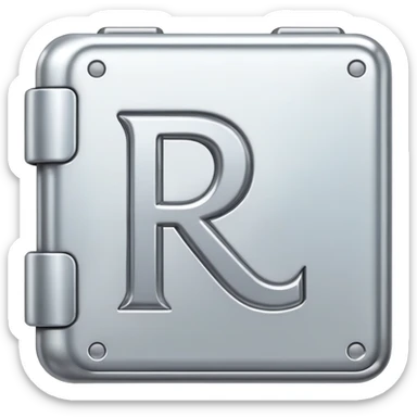 a save icon with the letters "RP" over it sticker
