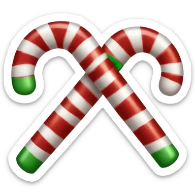 Candy cane bow  sticker