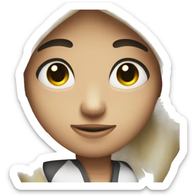 text that says  "holic" flashing black and white  sticker