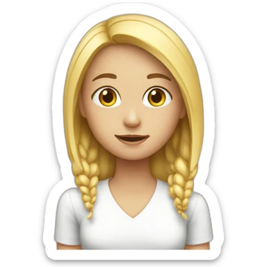 Girl with pc sticker