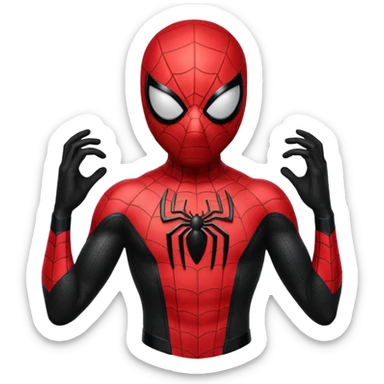 Black Spider man sticker