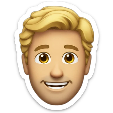 nick pollack happy sticker