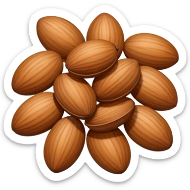 Almonds candy sticker