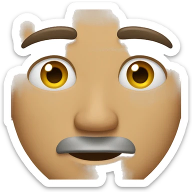 Man with tears in his eyes sticker