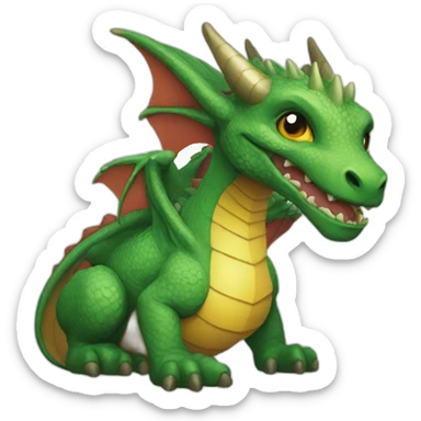 Dragon mtg player sticker
