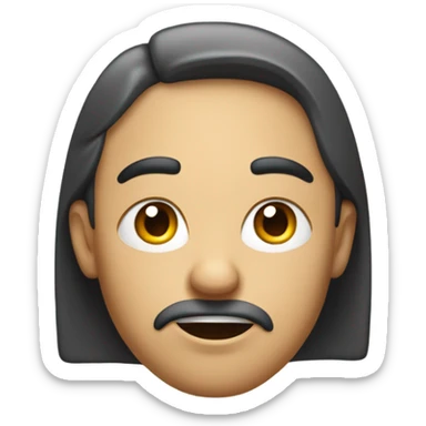 sarcastically dissatisfied face with slow head turn   sticker