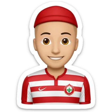 Create me an emoji that wears wydad shirt sticker