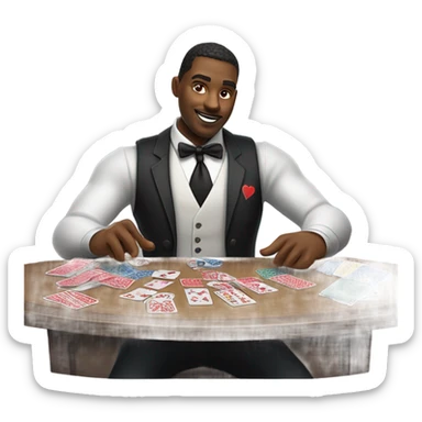 card dealer sticker