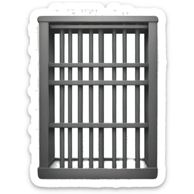 jail cell sticker