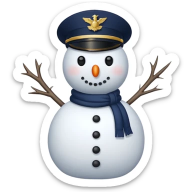Special Navy Warfare snowman sticker