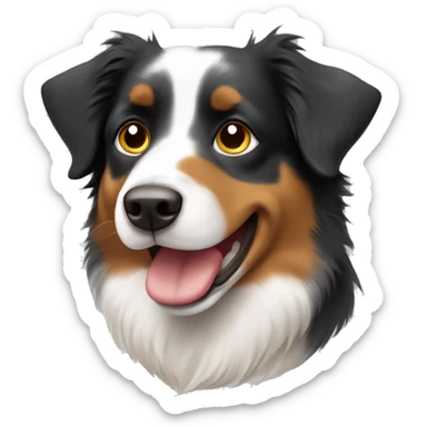 Australian shepherd tricolor  sticker