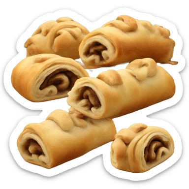 potica, rolled pastry with walnut filling sticker