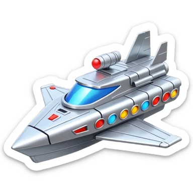 a galaga ship sticker