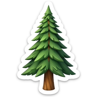 pine tree triangular form sticker