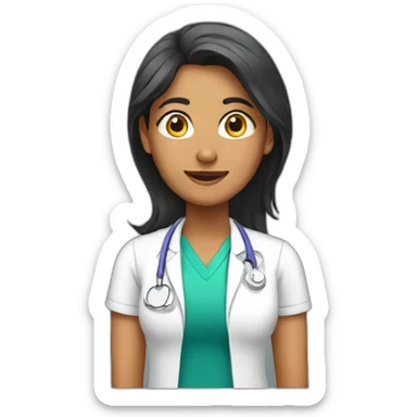 indian female physio sticker