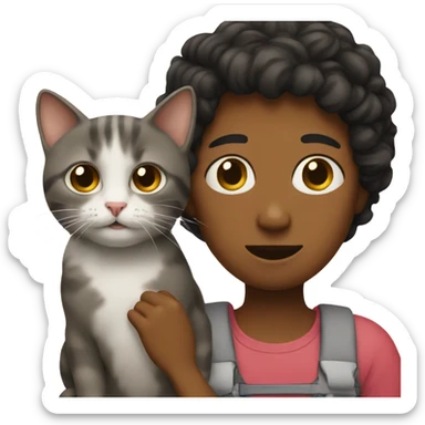 SOS with a cat sticker