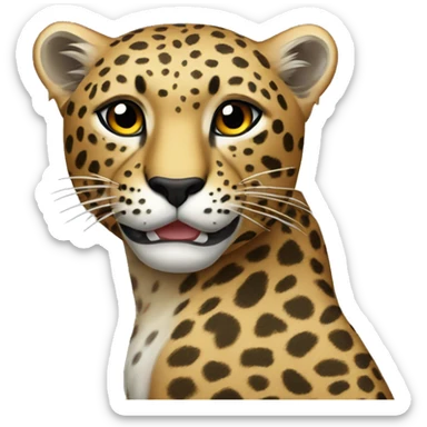 leopard sticker