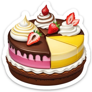 buffet desserts sticker