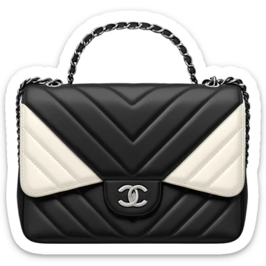 black and white le boy chanel bag sticker