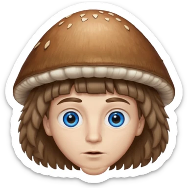 make a white American boy with blue eyes long eyelashes huge huge head in the shape of a triangle and mushroom hair a bit of a unibrow wanna be fluffy hair but is straight and tiny Bodie brown hair and not an actual mushroom head and uglier and lipstick sticker
