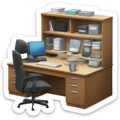 Office desk sticker