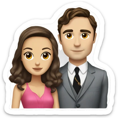 blair waldorf and chuck bass sticker