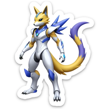  Futuristic Renamon (full body) sticker