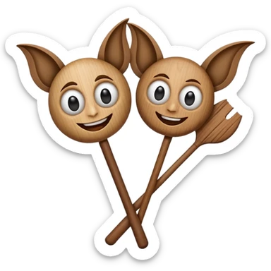 Tung Tung Tung Tung Tung Tung Tung Tung Tung Tung Tung Tung Tung Tung Tung Tung Tung Tung Tung Tung Tung Tung Tung Tung Tung Tung Tung Tung Tung Sahur (Palo De Madera Con Expresion De Humano Sonriendo Con 2 Ojos (Bate) Que Agarra Otro Bate) sticker