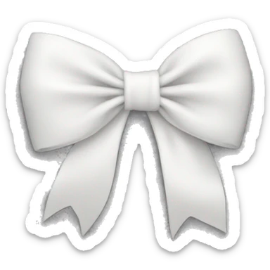 white bow sticker