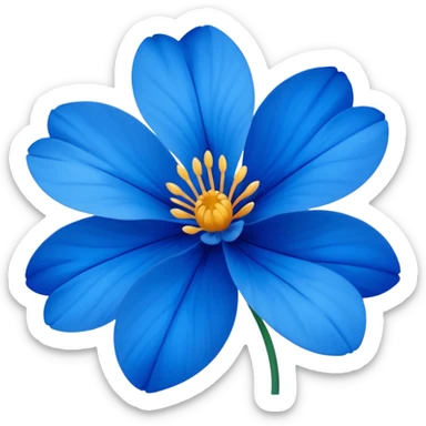 Flor azul sticker