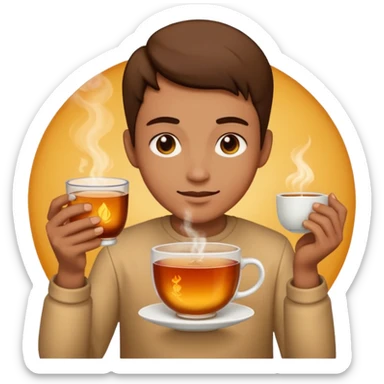 tea and enlightenment sticker