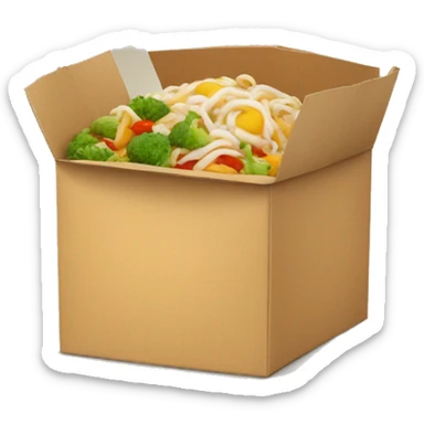 chinese food box sticker