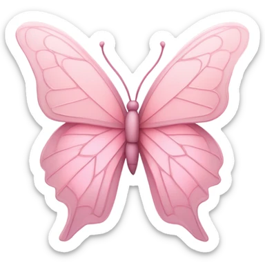 Pink butterfly sticker