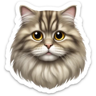 Persian tabby cat sticker
