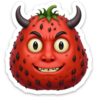 devil fat patato sticker