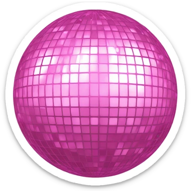 Light pink disco ball  sticker