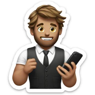 mr beast with a phone sticker