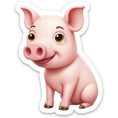 Pig sticker