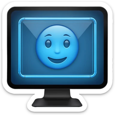 computer screen with wireframe layout sticker