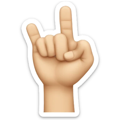 finger pointing towards me sticker