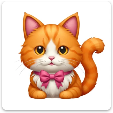 Gatto con il fiocco sticker