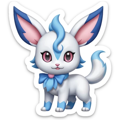 Absol-Skitty-Sylveon-Dewott-fusion sticker