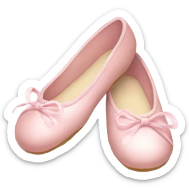 soft pink ballerina shoes sticker
