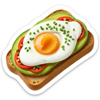 beautiful avocado toast awesome meal sticker