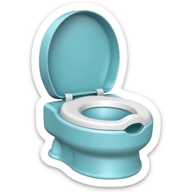 White Children’s potty without a lid  sticker