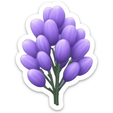 light purple lavender sticker