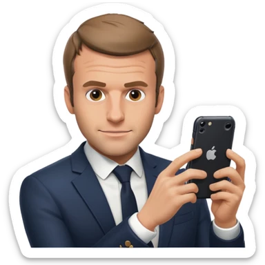 Macron qui joue a fornite  sticker