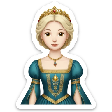 Renaissance lady sticker