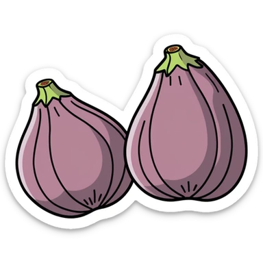 A fig fat not a chance sticker