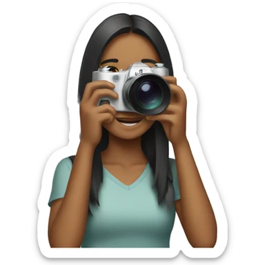 girl taking pictures sticker